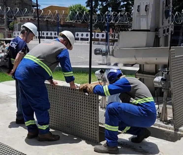 Obra de esgotamento sanitário