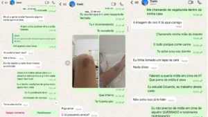 Prints de tela as agressões de Dado Dolabella