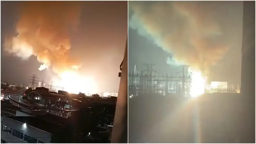 Subestação de energia em São Gonçalo pega fogo
