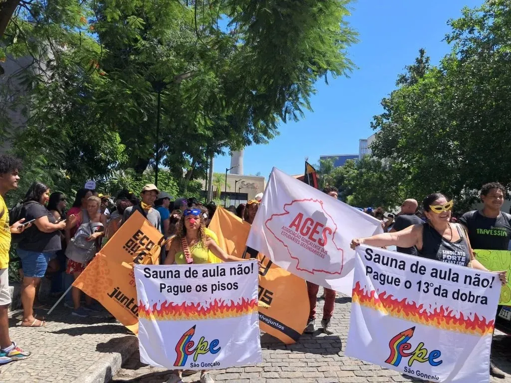 Ato de “grito de Carnaval”, foi uma das atividades da categoria