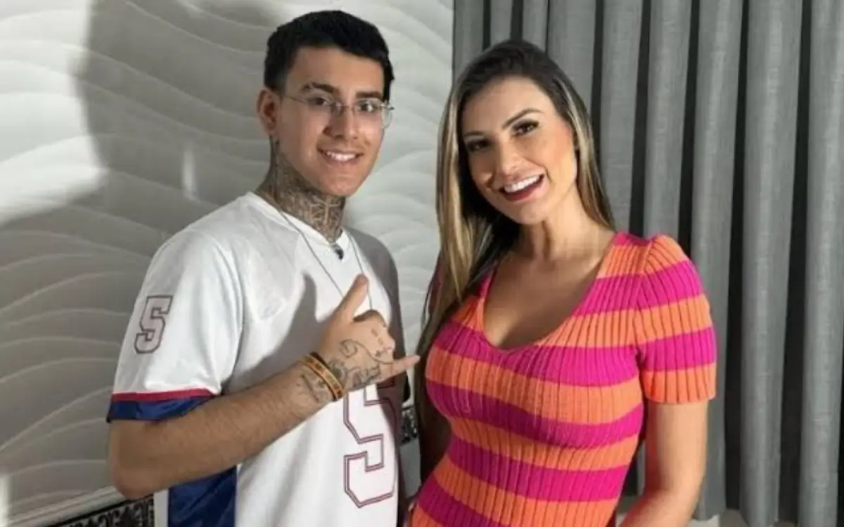 Andressa Urach e o filho, Arthur Urach