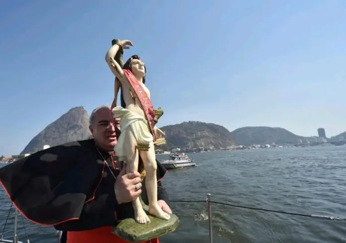 Dom Orani e a Imagem de São Sebastião