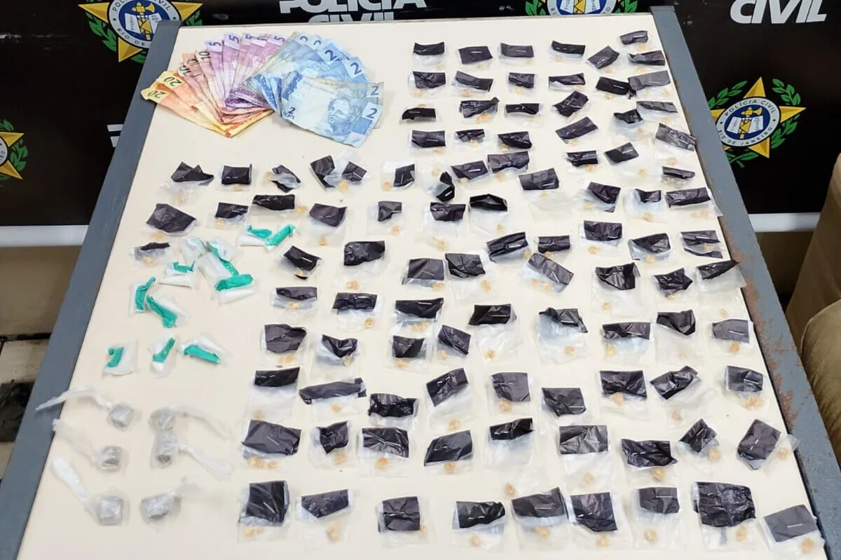 Drogas apreendidas com Vovó do tráfico