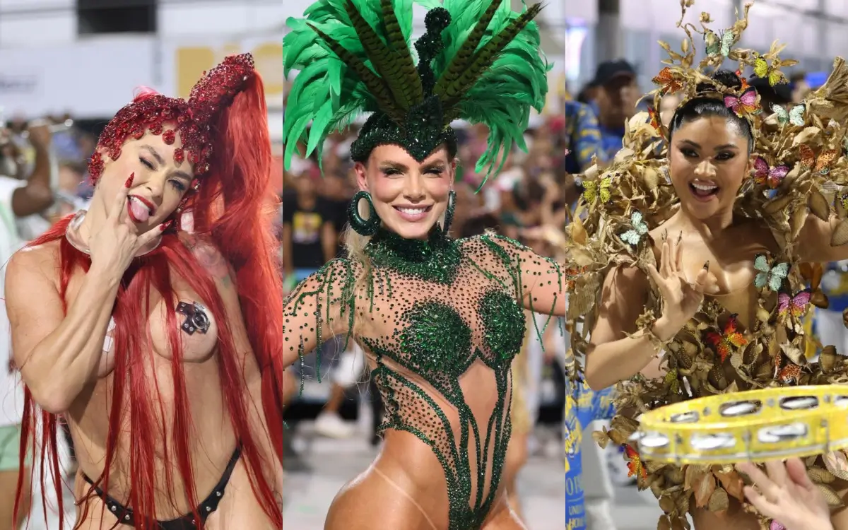 Fabiola Andrade, Erika Schneider e Mileide Mihaile