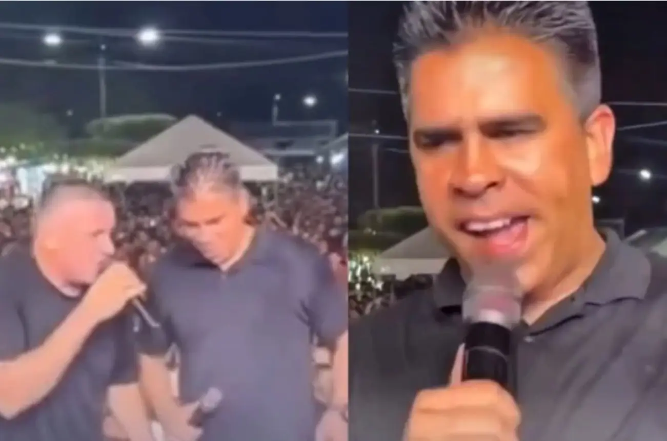 Prefeito solta gemidão em palco