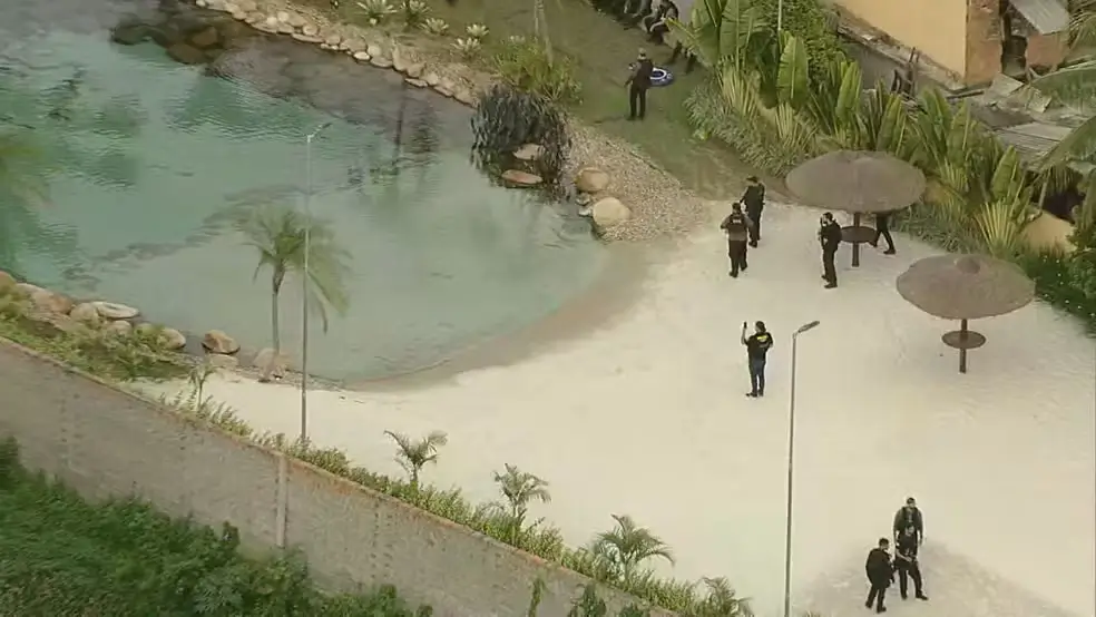 área de lazer do traficante Peixão