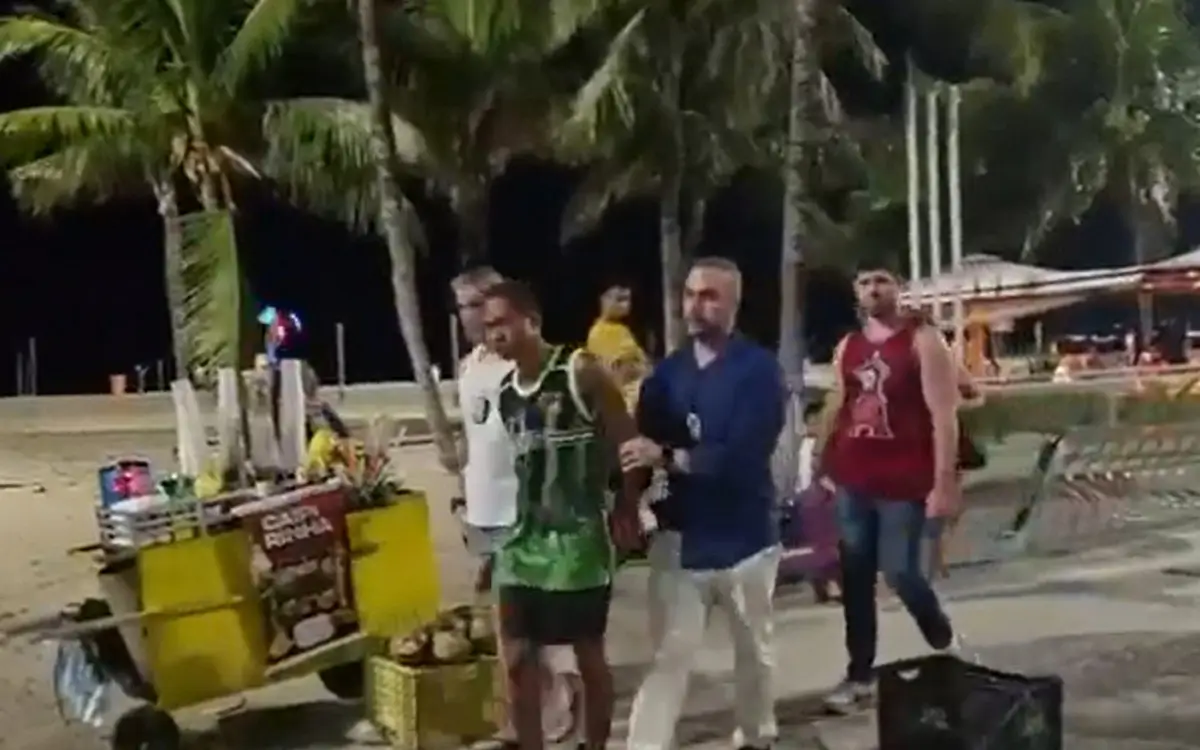 'Baiano' foi surpreendido por policiais durante momento de lazer em Copacabana
