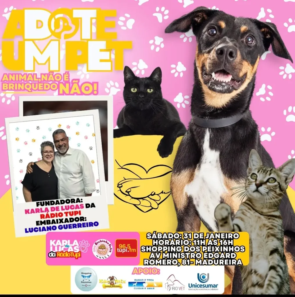 Campanha de Adoção com a Ong Bichinho Feliz