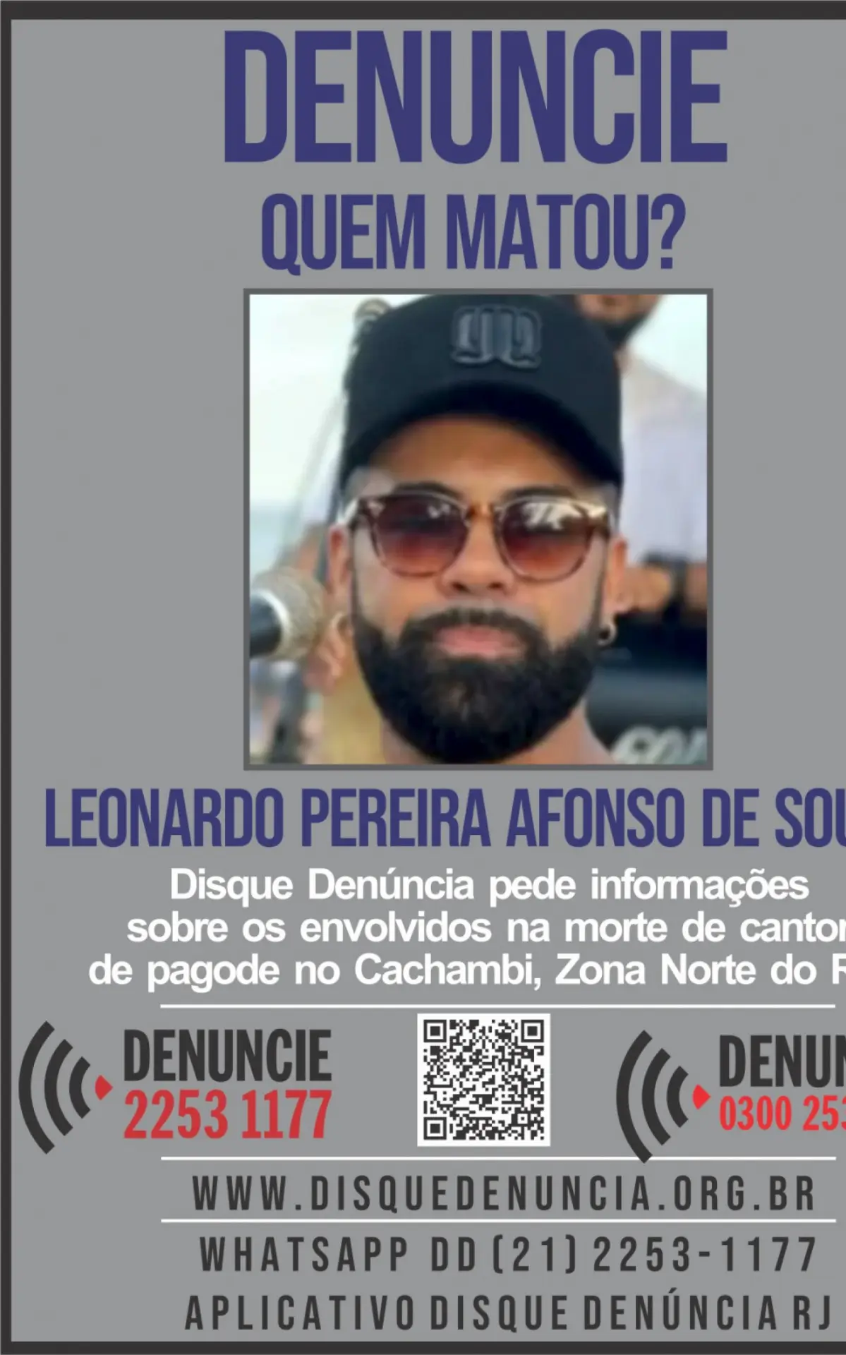 Disque Denúncia pede informações