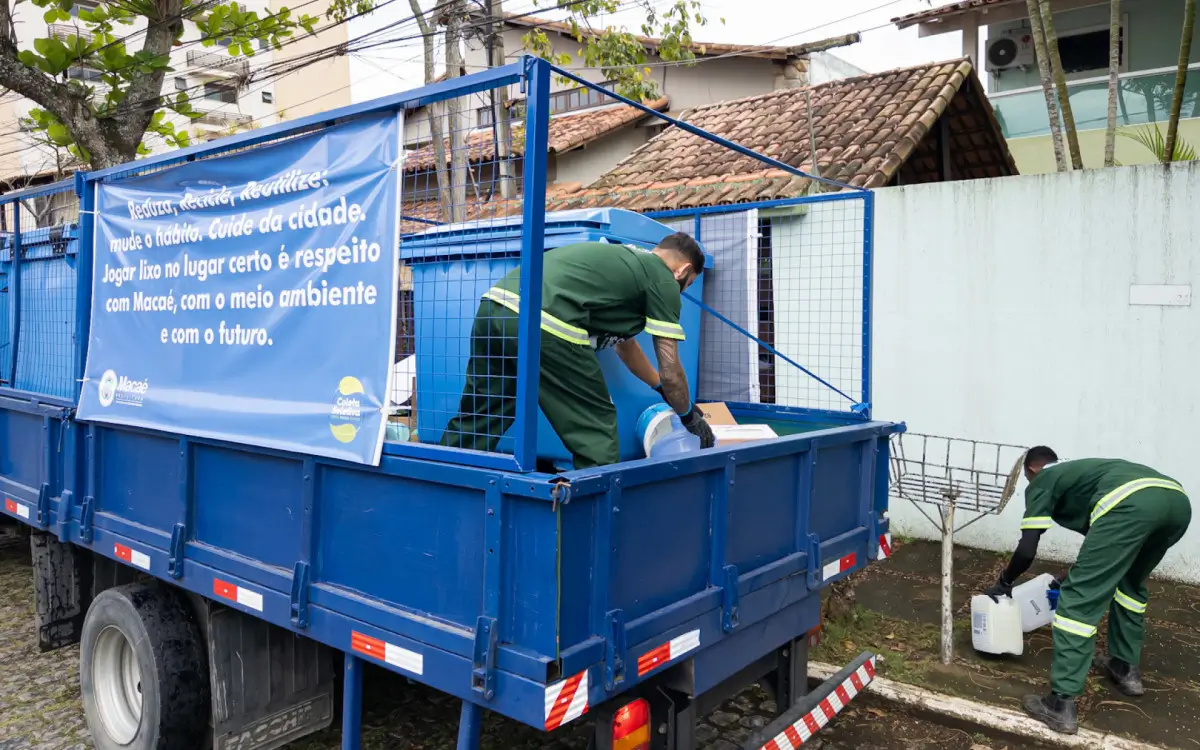 coleta seletiva porta a porta em Macaé