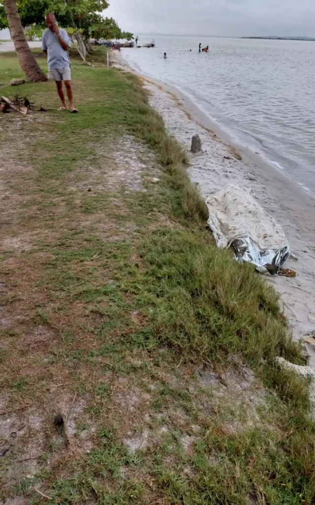 corpo é localizado em lagoa