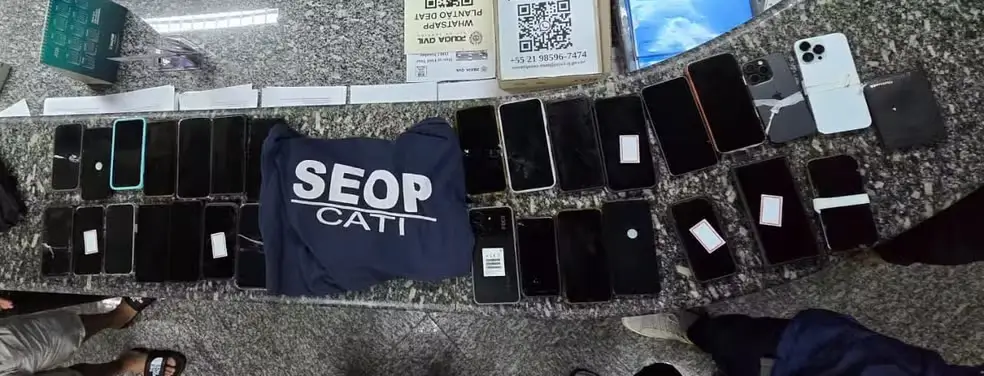 Celulares apreendidos
