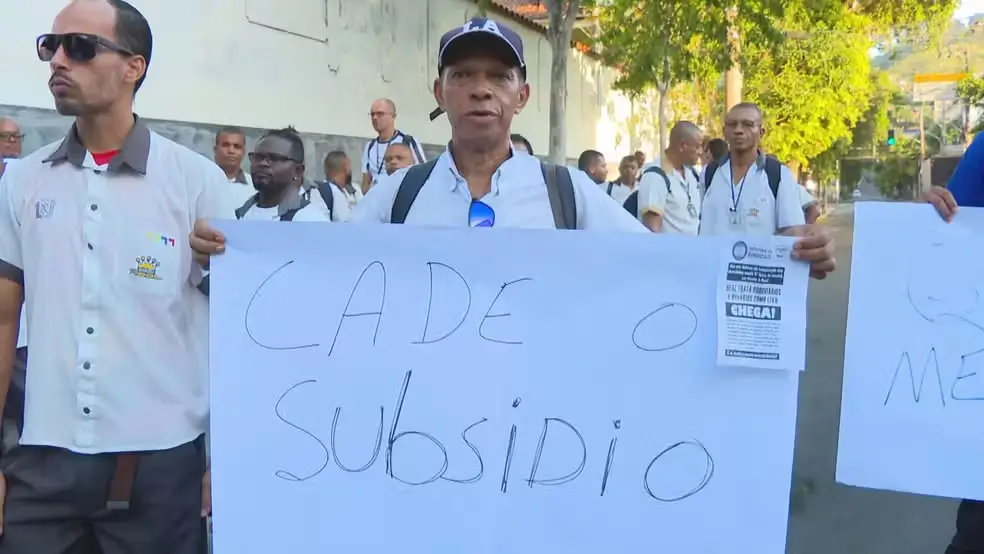 Manifestação de rodoviários