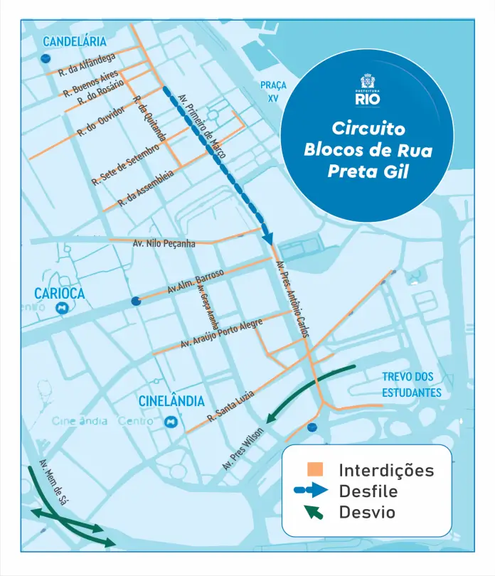 Circuito de Blocos Preta Gil