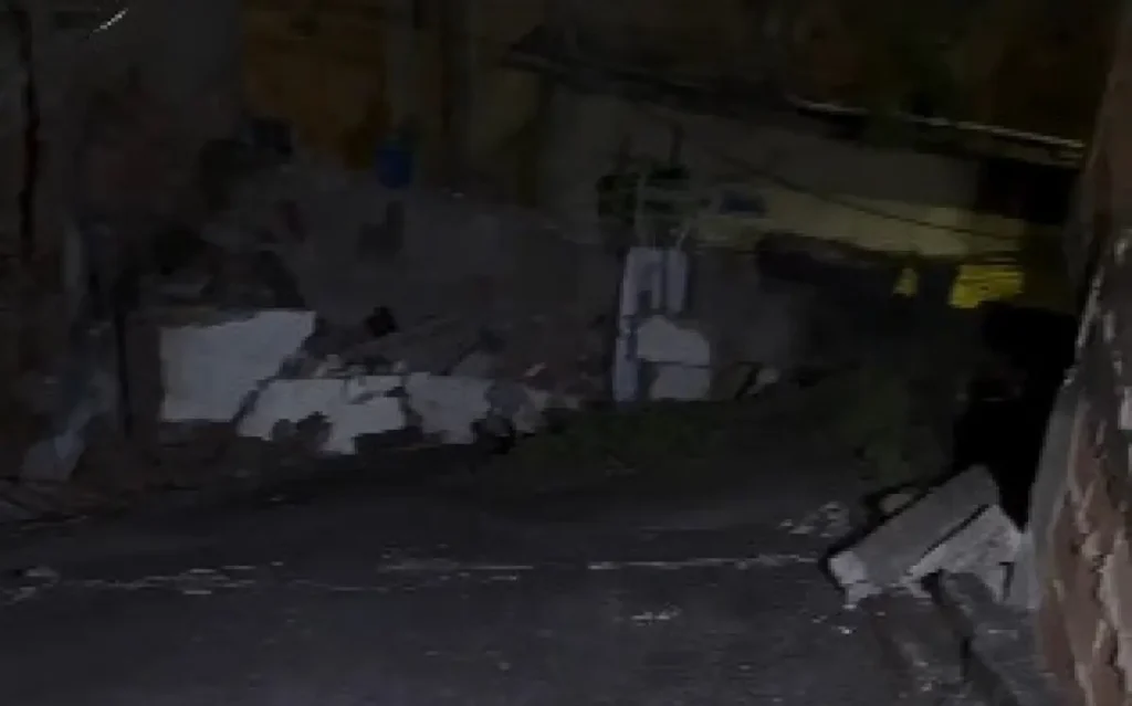 Imóvel desabou após explosão no Morro do Salgueiro