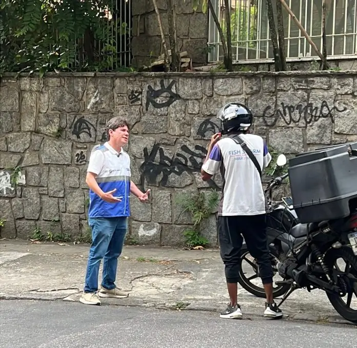 motos nas calçadas na Zona Sul do Rio