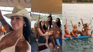Pocah e amigos em Fernando de Noronha