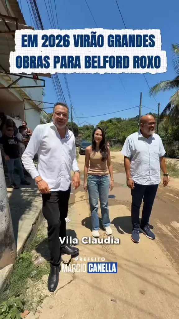 Obra de infraestrutura no bairro Vila Cláudia