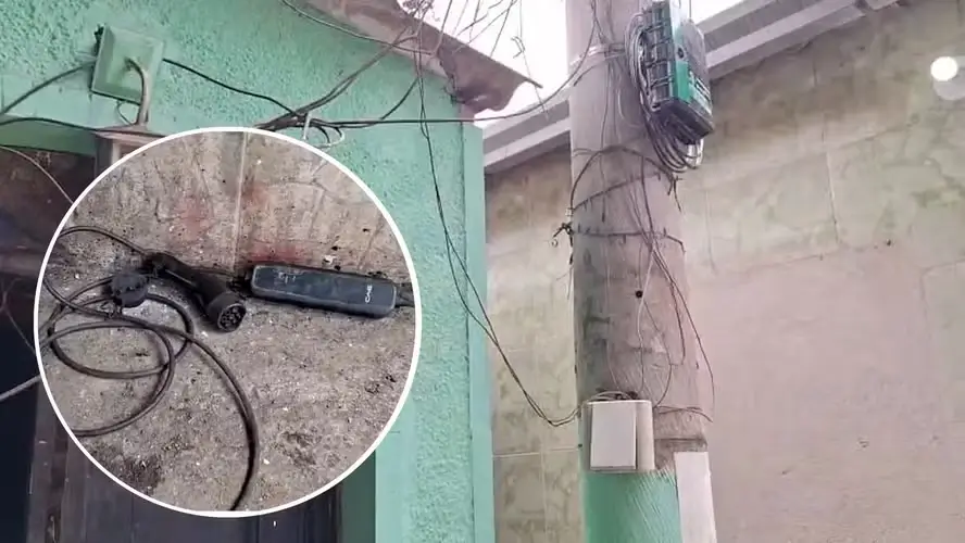 Na Vila Aliança, policiais encontraram um ponto de recarga para carros elétricos
