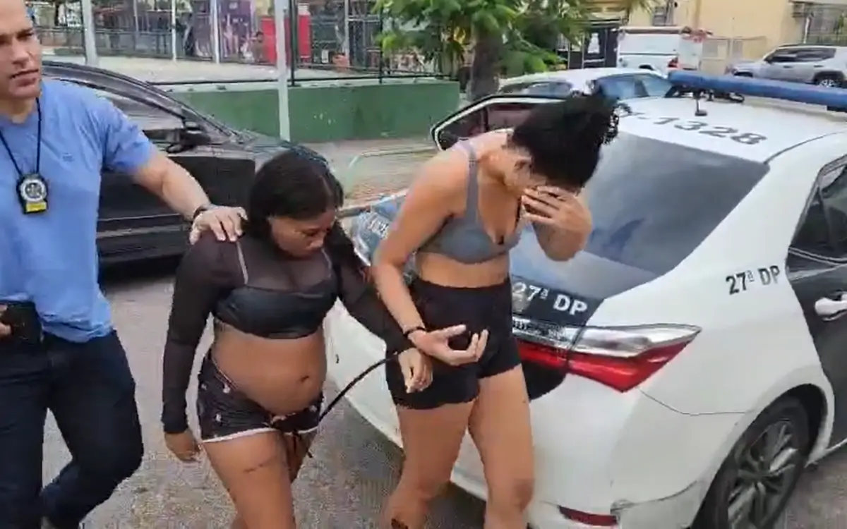 Autoras de roubo a farmácia no Irajá