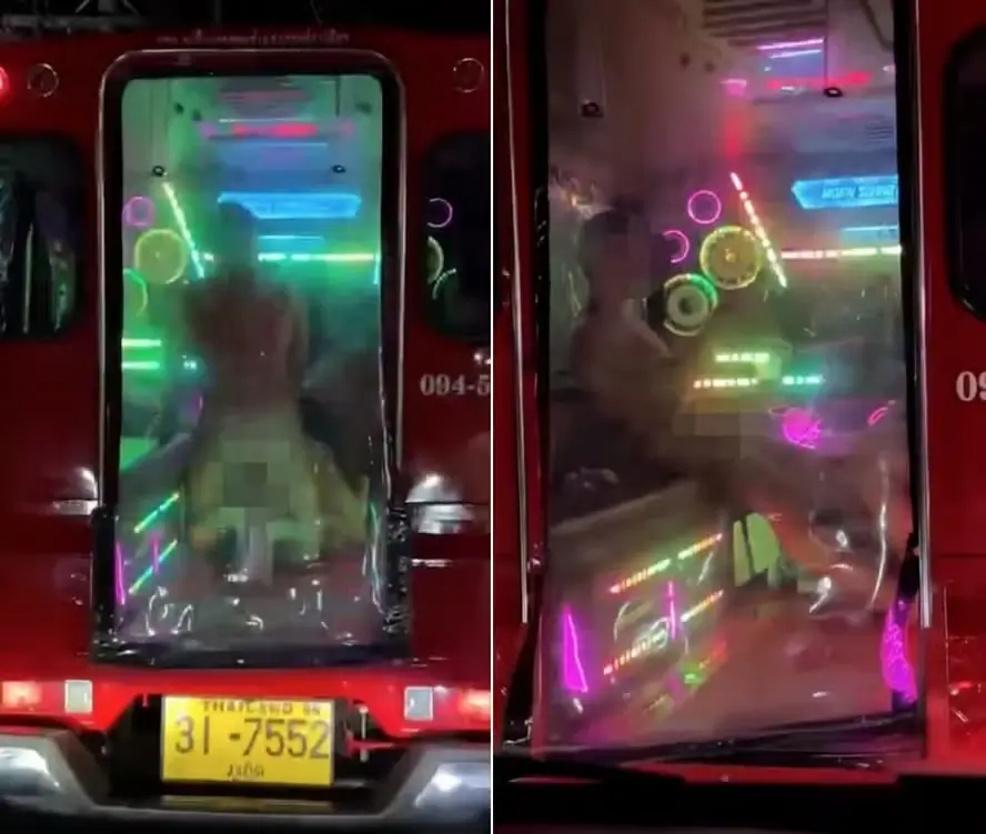 ato obsceno em tuk-tuk