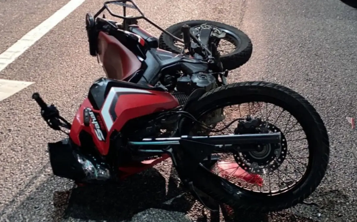 Motocicleta recuperada pelos agentes