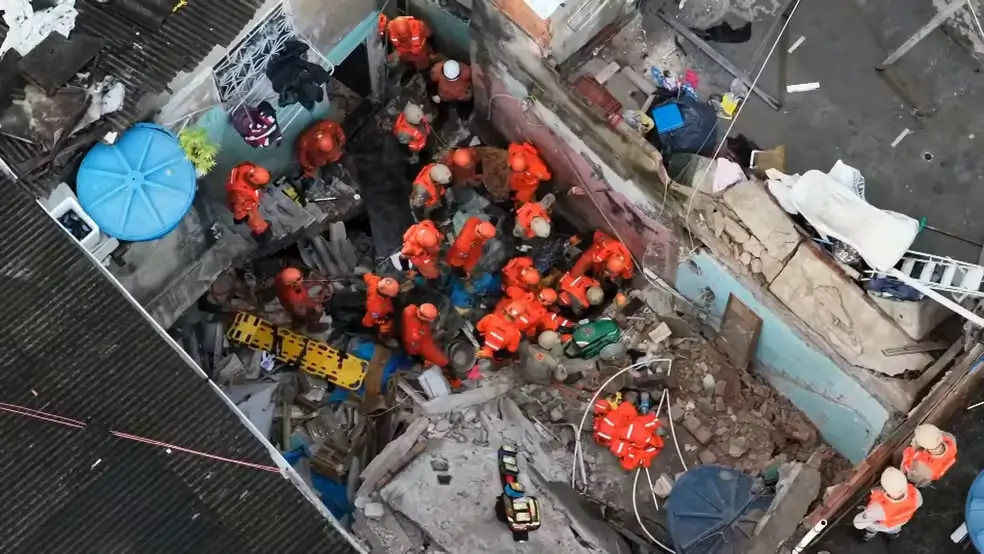 desabamento no Maracanã