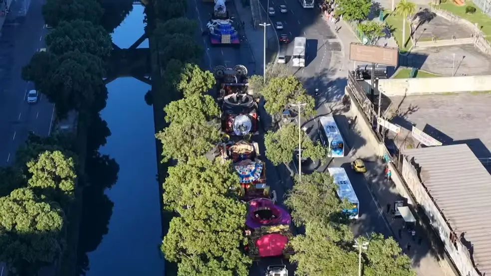 interdição na Avenida Presidente Vargas