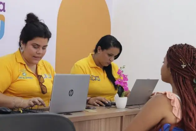 Funcionárias da unidade Penha do ''Conecta CRJ''