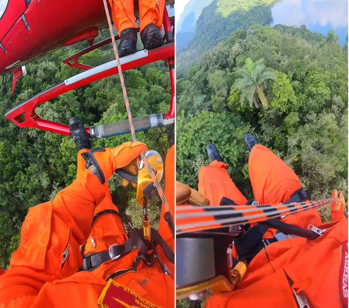 Queda de parapente em Petrópolis