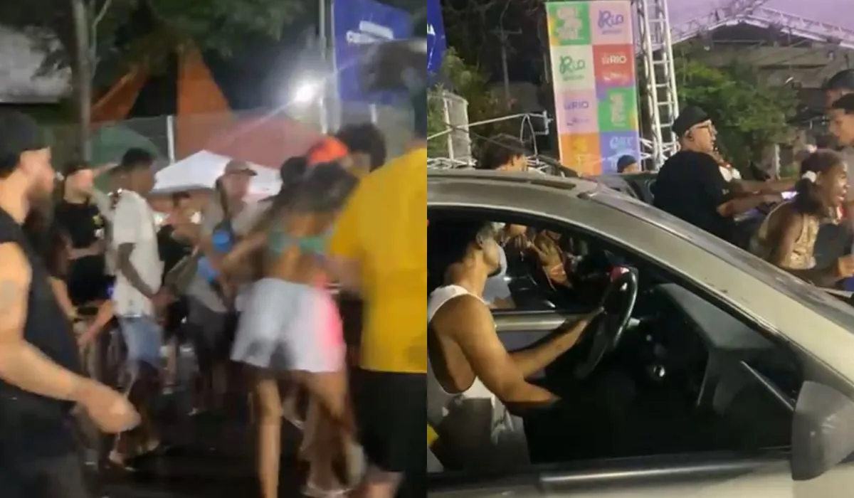 Vítima foi socorrida em carro de pessoas que estavam no local