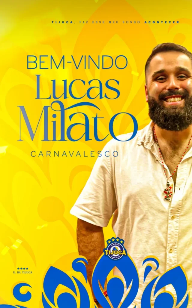 Lucas Milato é novo carnavalesco da Unidos da Tijuca