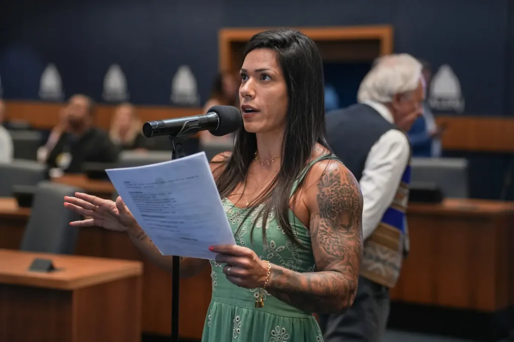 A deputada estadual Índia Armelau