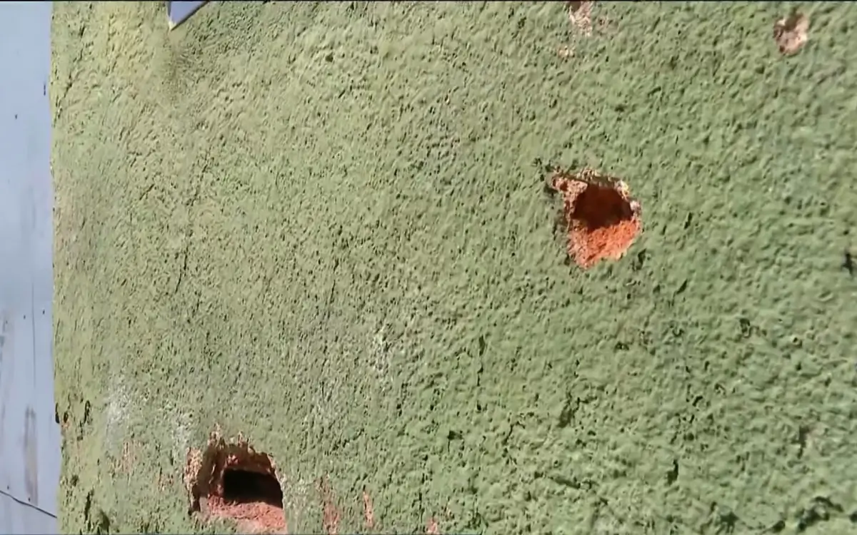 Muro baleado