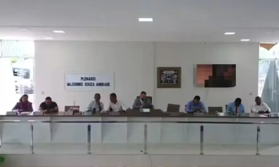 Telão da Câmara Municipal na Bahia