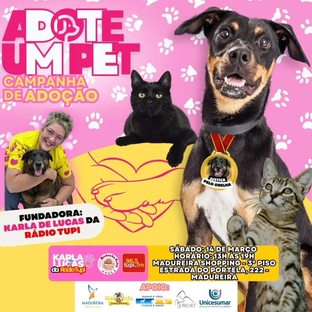 Campanha de adoção no Madureira Shopping