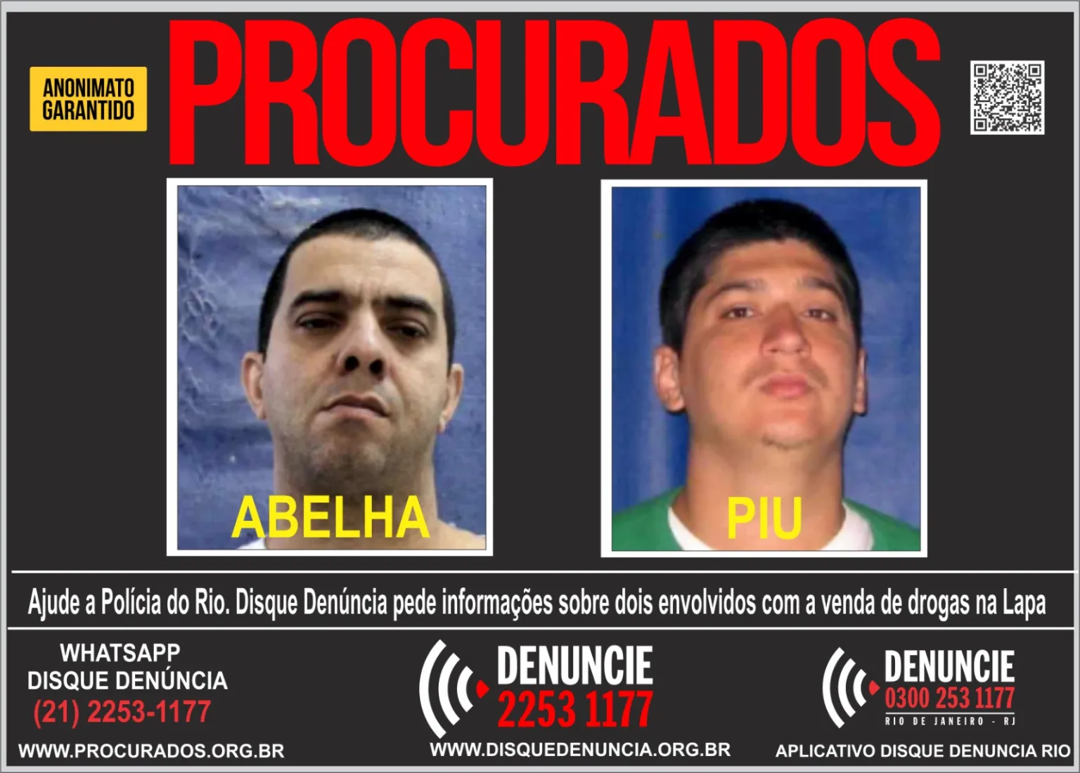 chefes do CV na Lapa