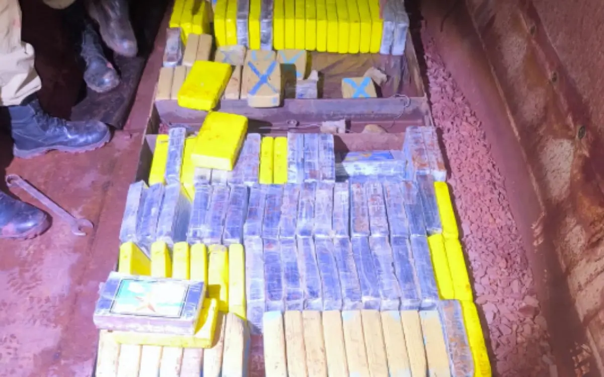 cocaína em caminhão
