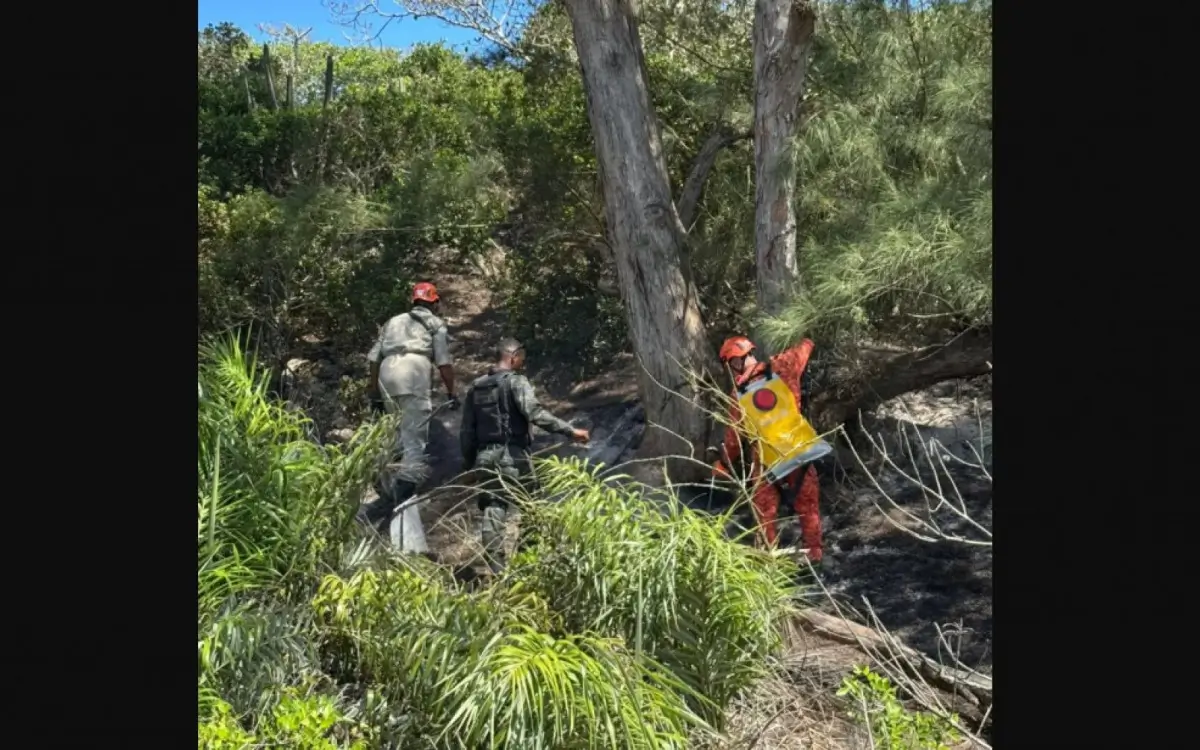 incêndio na Praia do Peró