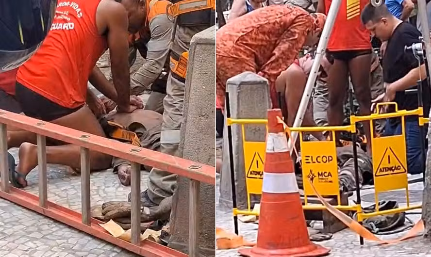 técnico eletrocutado no Leme