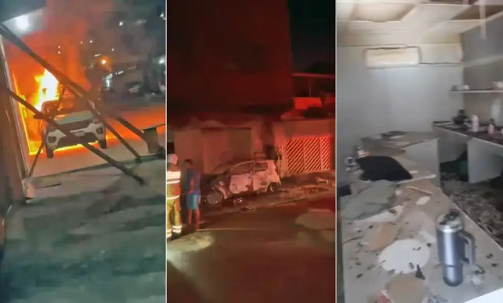 tráfico incendeia empresa em Japeri
