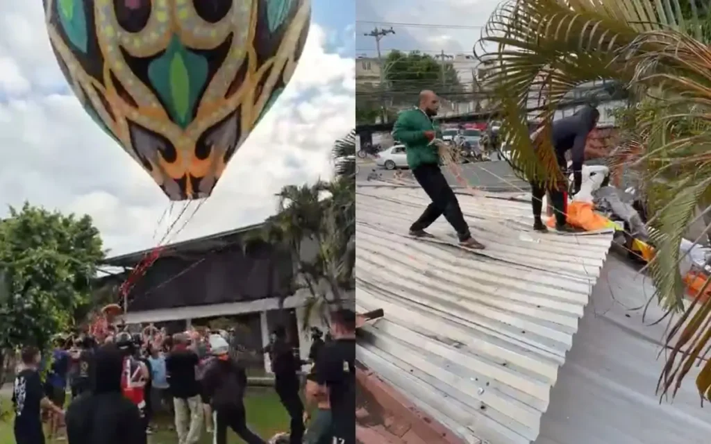 Grupo de cerca de 40 baloeiros invadiu uma casa de festas, em Marechal Hermes