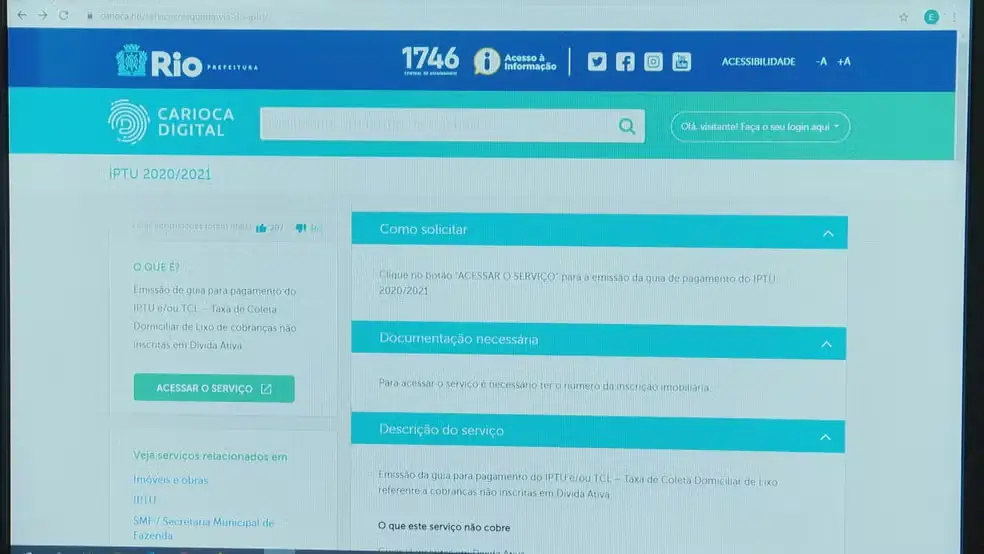 IPTU 2026 no Rio