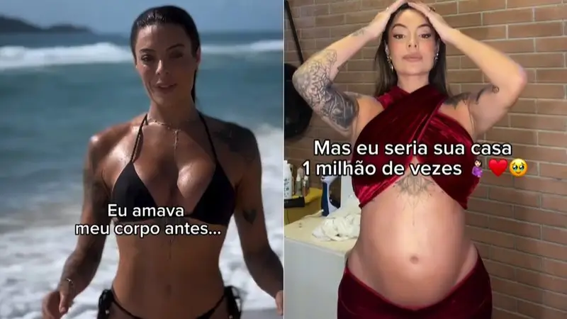 Monique Amin grávida
