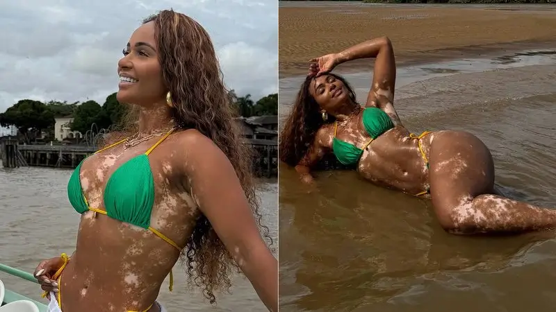 Natália Deodato de biquíni do Brasil
