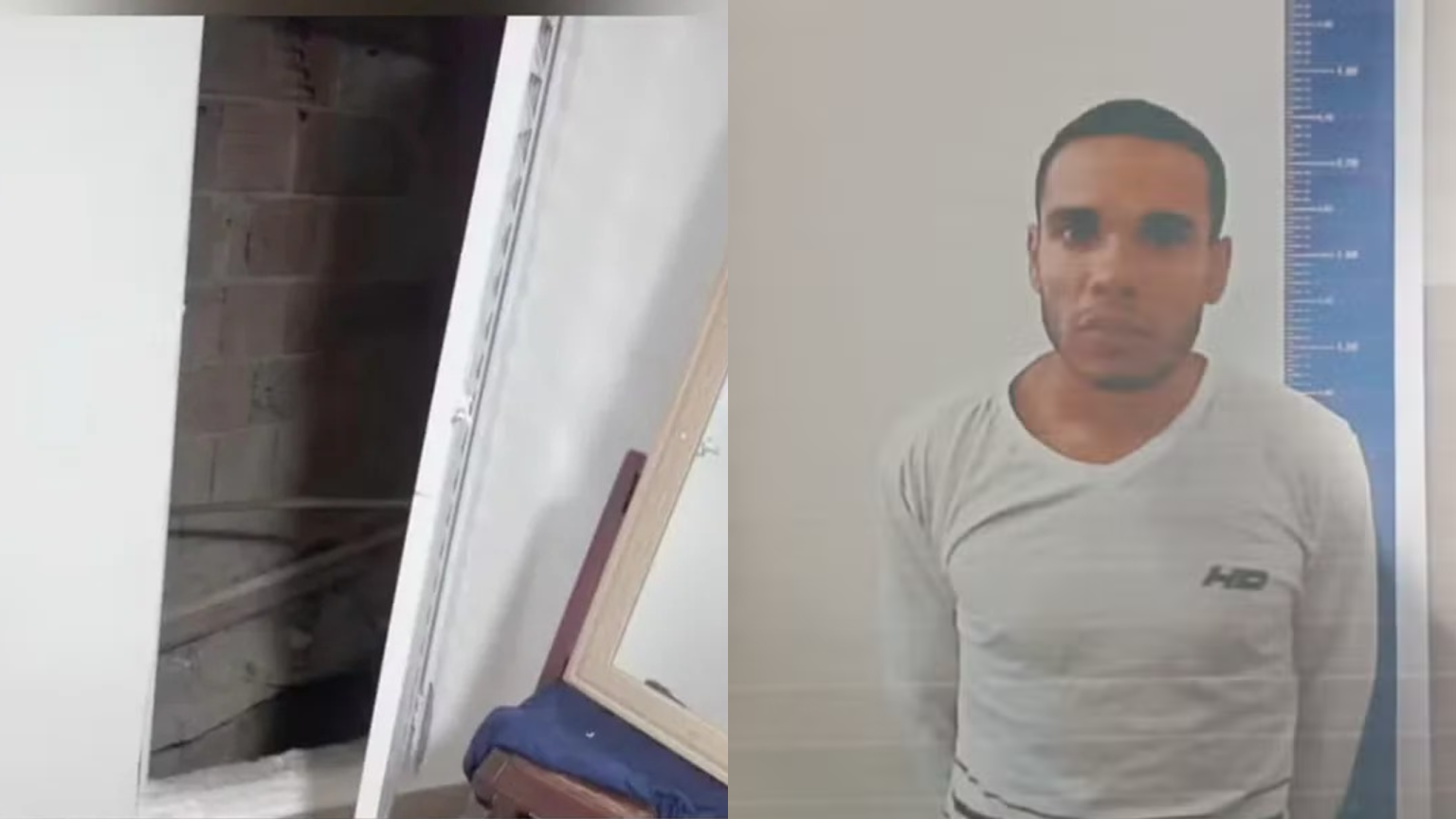 Porta branca por onde Dada fugiu