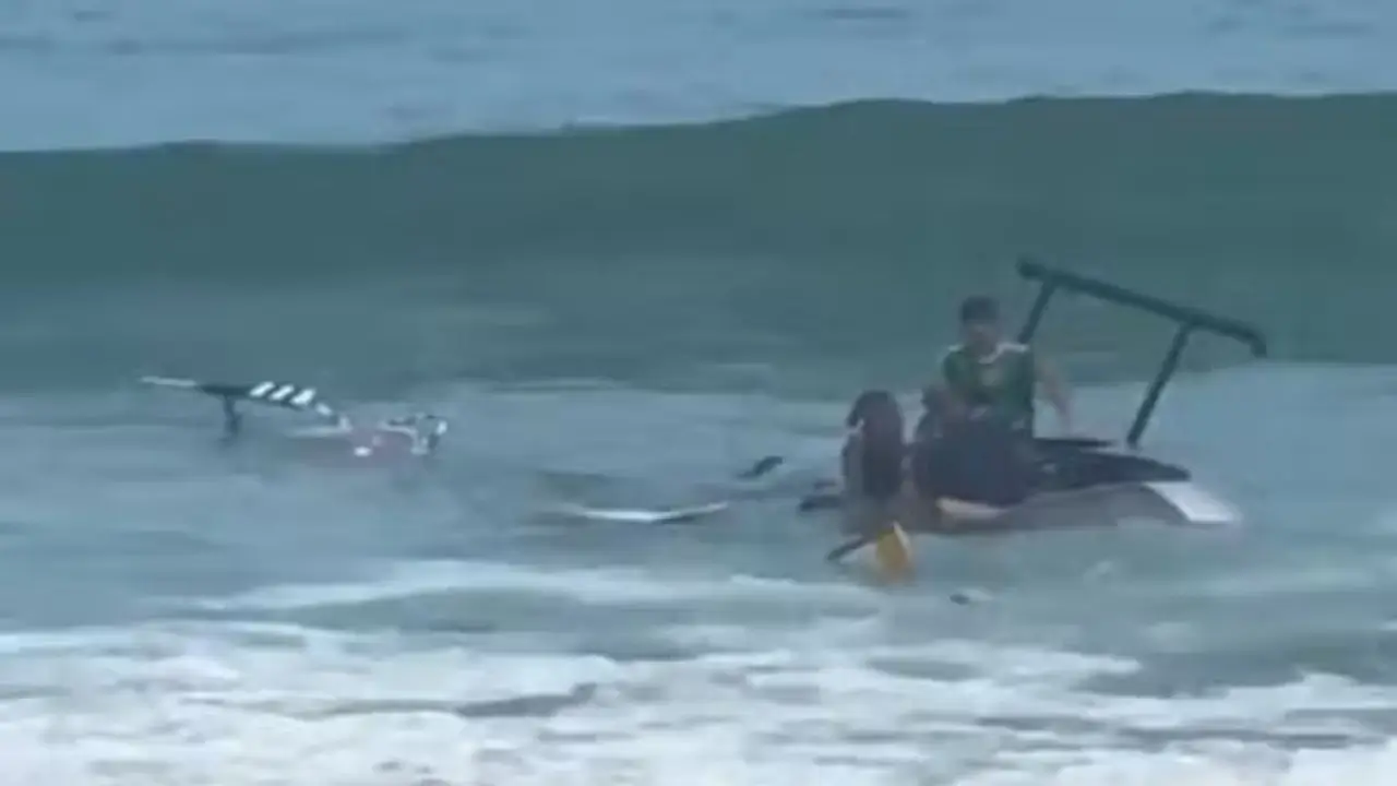 Queda de helicóptero na Barra da Tijuca