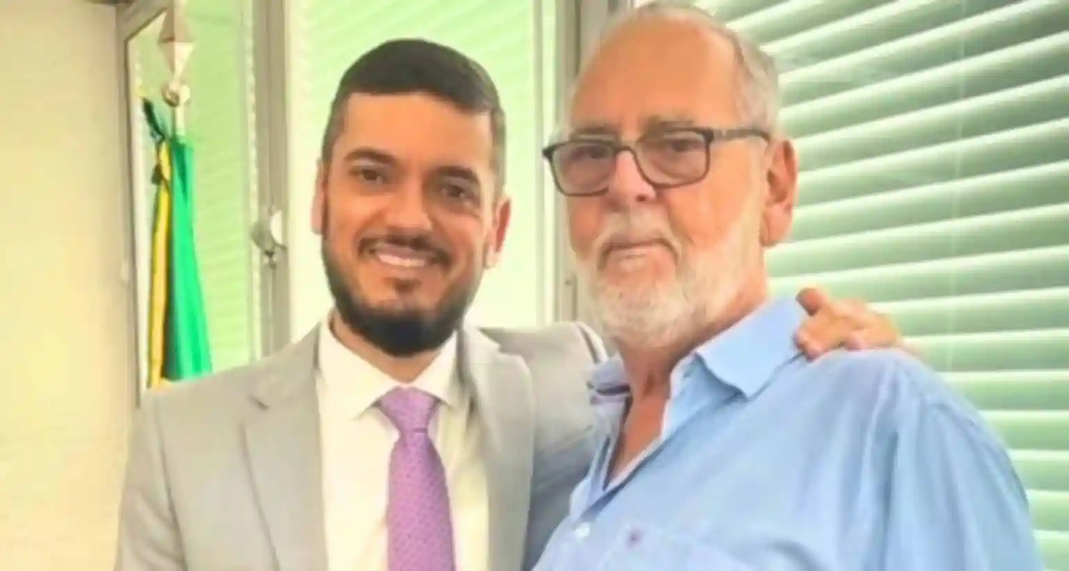Rodrigo Bacellar e o pai Marcos Bacellar