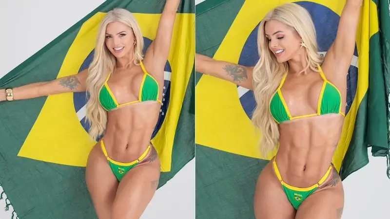 Thalita Zampirolli de biquíni do Brasil