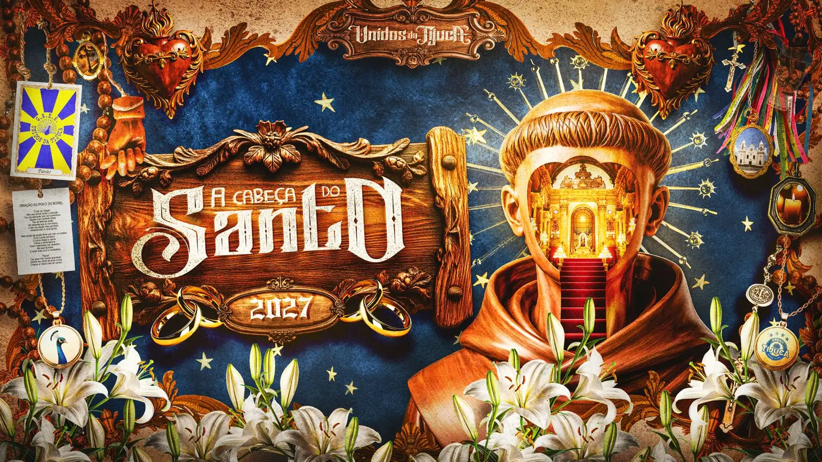 A cabeça do santo